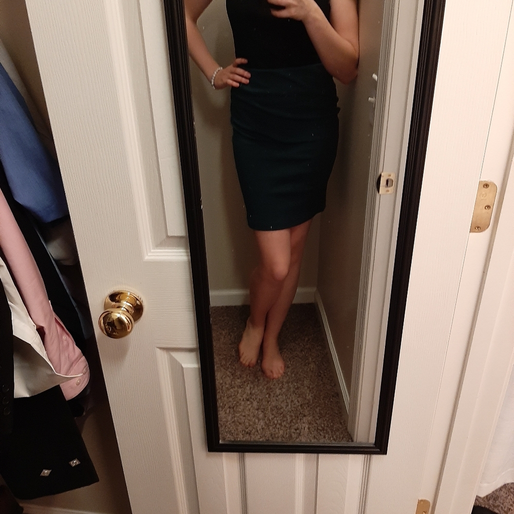 Green pencil skirt (S)
